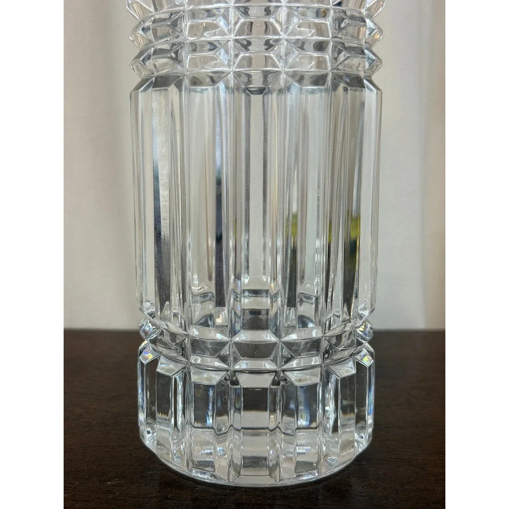 Cristal D'Arques 1970's French Montparnasse Art Deco‎ Crystal Vase 9